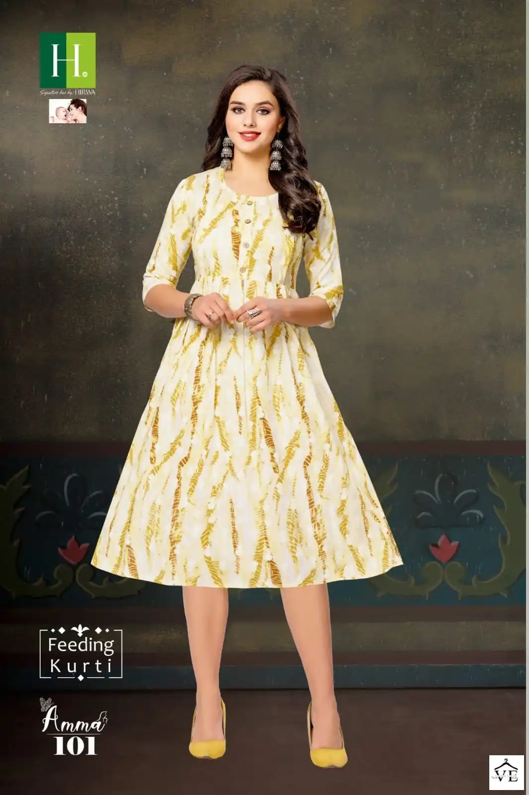 Hirwa Amma Heavy Rayon Wholesale Kurtis Catalog — Wholesale Kurtis, MPA wholesale from Surat — view 3