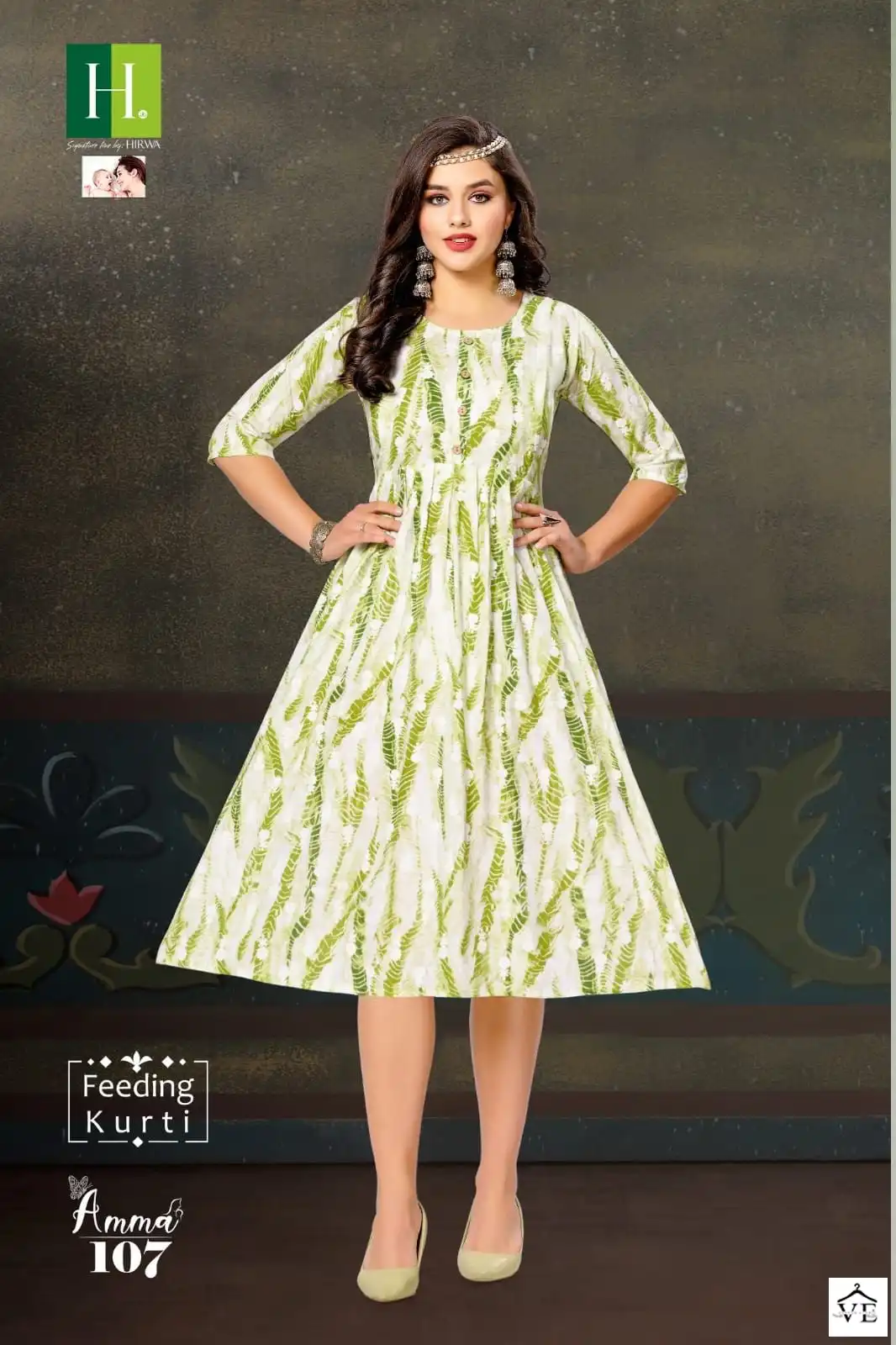 Hirwa Amma Heavy Rayon Wholesale Kurtis Catalog — Wholesale Kurtis, MPA wholesale from Surat — view 4