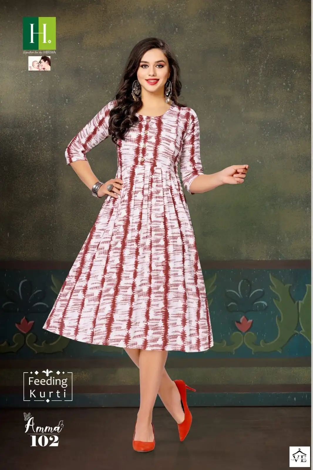 Hirwa Amma Heavy Rayon Wholesale Kurtis Catalog — Wholesale Kurtis, MPA wholesale from Surat — view 8