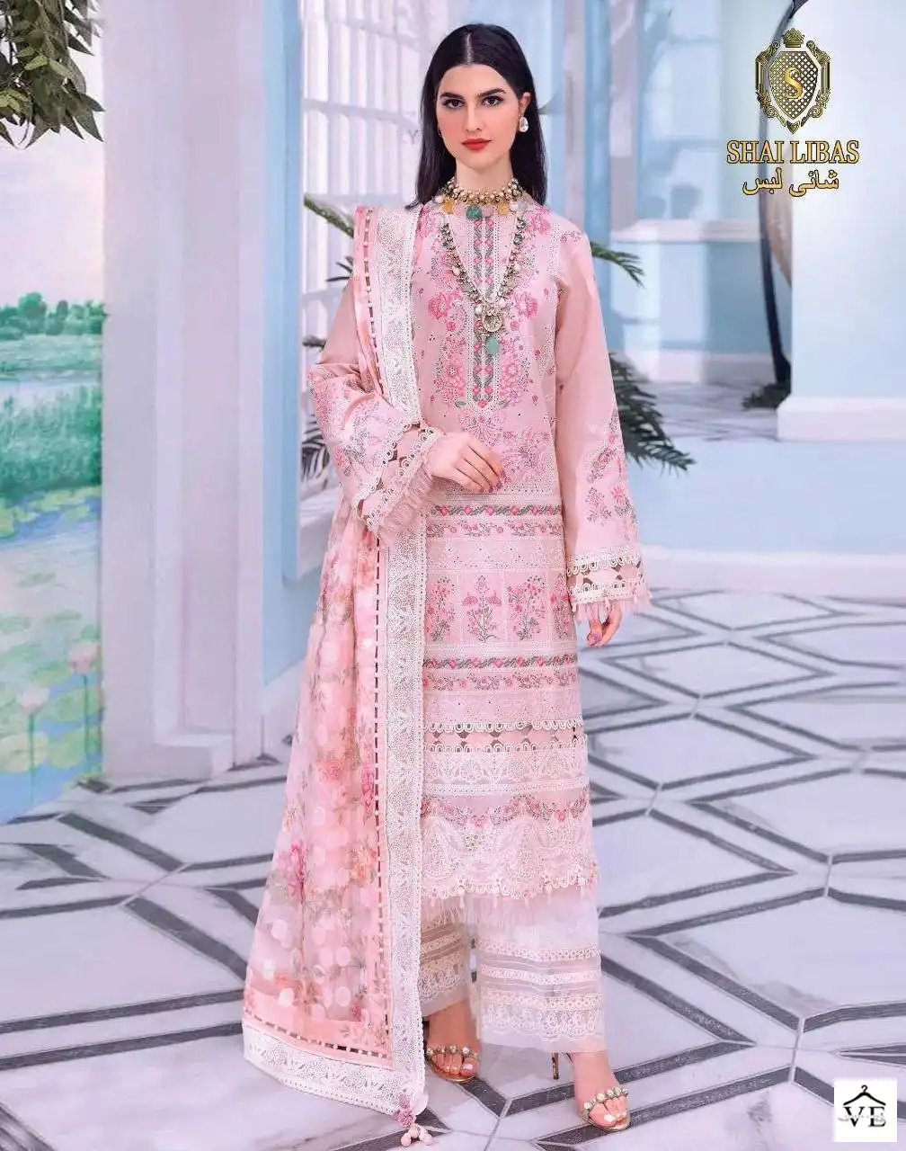 Shai Libaas Anaya Pure Cambric Cotton Wholesale Pakistani Salwar Suit Catalog — Wholesale Salwar Suits, MPA wholesale from Surat — view 1