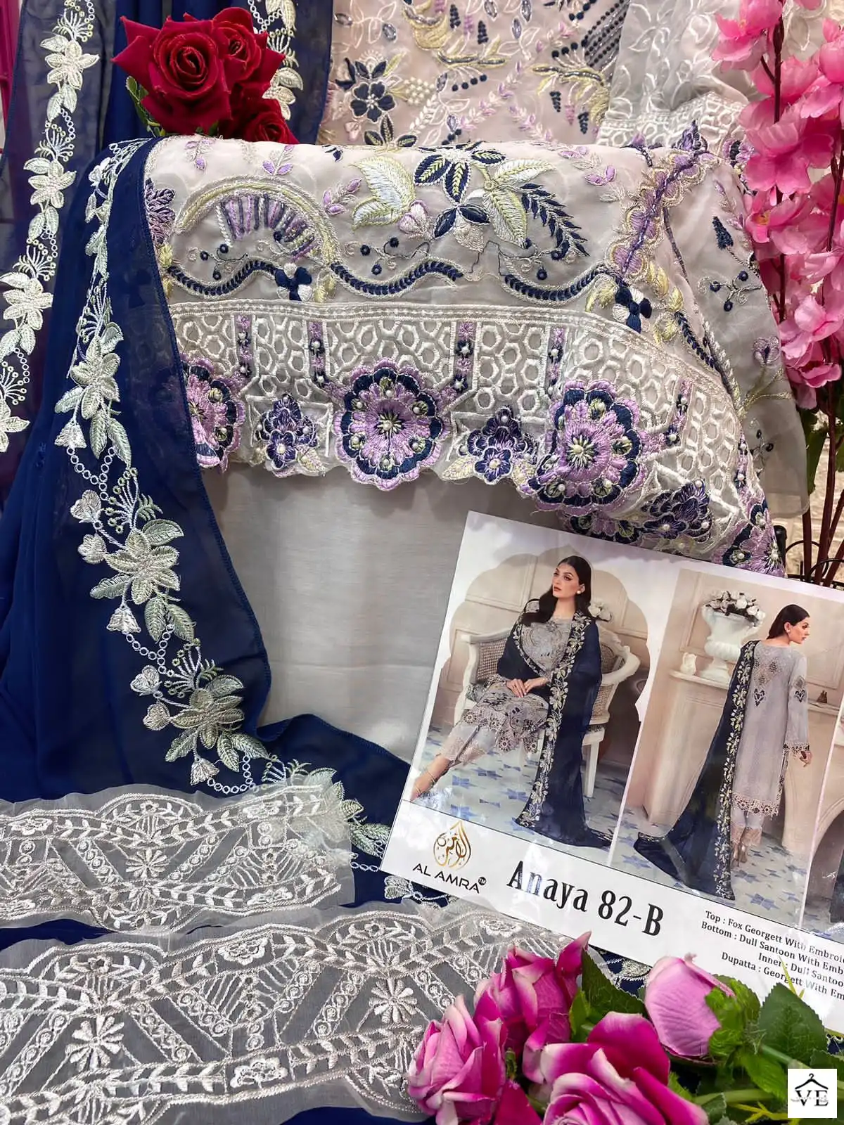 Anaya Zf 82 Georgett Wholesale Pakistani Salwar Suit Catalog — Wholesale Salwar Suits, MPA wholesale from Surat - Gallery Image 12
