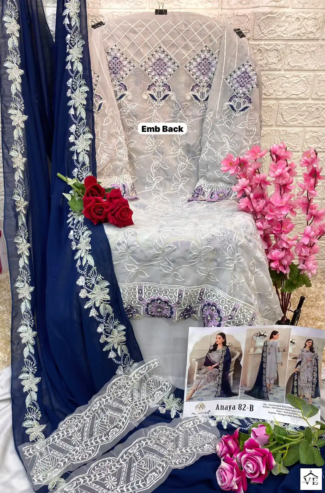 Anaya Zf 82 Georgett Wholesale Pakistani Salwar Suit Catalog — Wholesale Salwar Suits, MPA wholesale from Surat — view 13