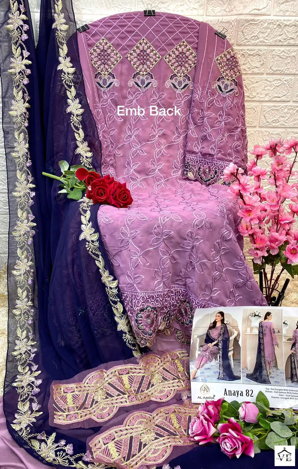 Anaya Zf 82 Georgett Wholesale Pakistani Salwar Suit Catalog — Wholesale Salwar Suits, MPA wholesale from Surat - Gallery Image 8