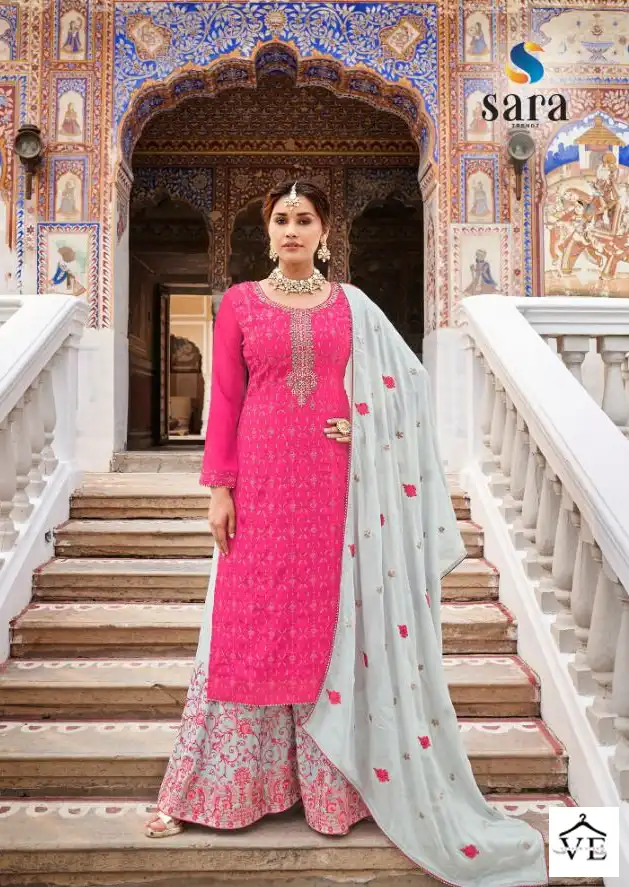Sara Trendz Anokhi Chinon Wholesale Designer Readymade Salwar Suit Catalog — Wholesale Salwar Suits, MPA wholesale from Surat - Gallery Image 2