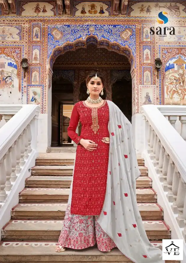 Sara Trendz Anokhi Chinon Wholesale Designer Readymade Salwar Suit Catalog — Wholesale Salwar Suits, MPA wholesale from Surat - Gallery Image 3