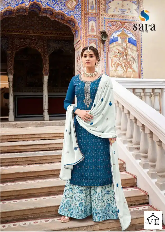 Sara Trendz Anokhi Chinon Wholesale Designer Readymade Salwar Suit Catalog — Wholesale Salwar Suits, MPA wholesale from Surat - Gallery Image 4