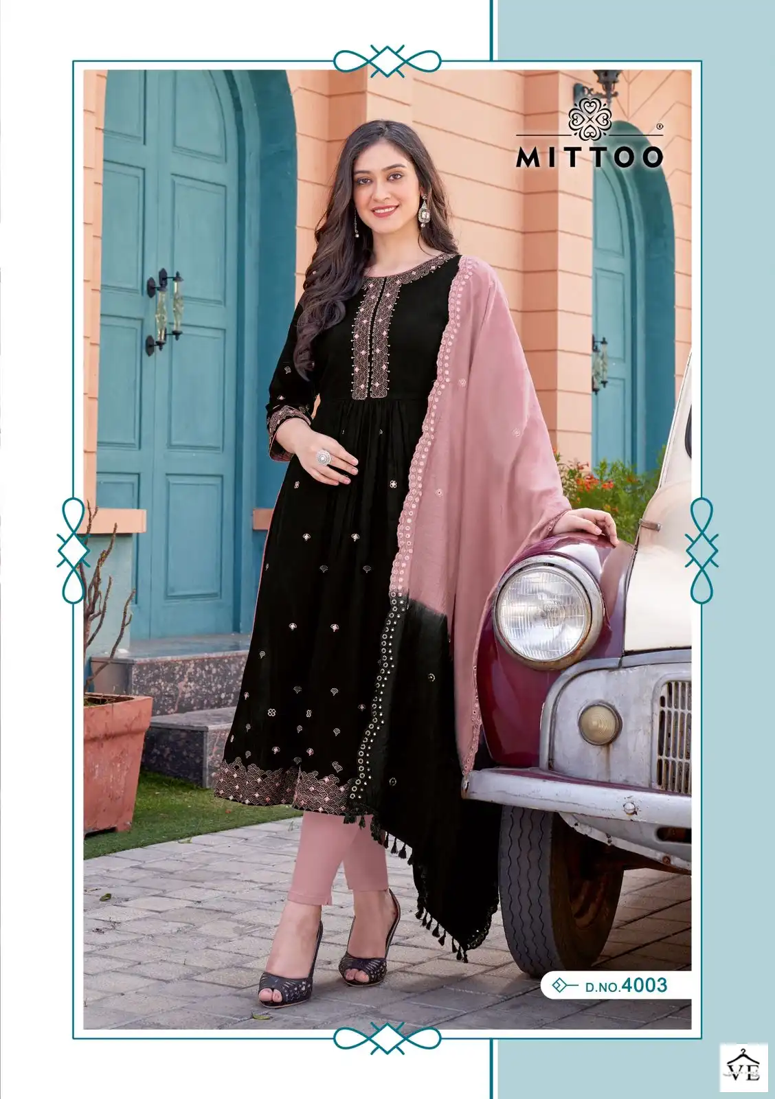 Mittoo Antra Rayon Wrinkle Wholesale Readymade Salwar Suit Catalog — Wholesale Salwar Suits, Mittoo wholesale from Surat - Gallery Image 2