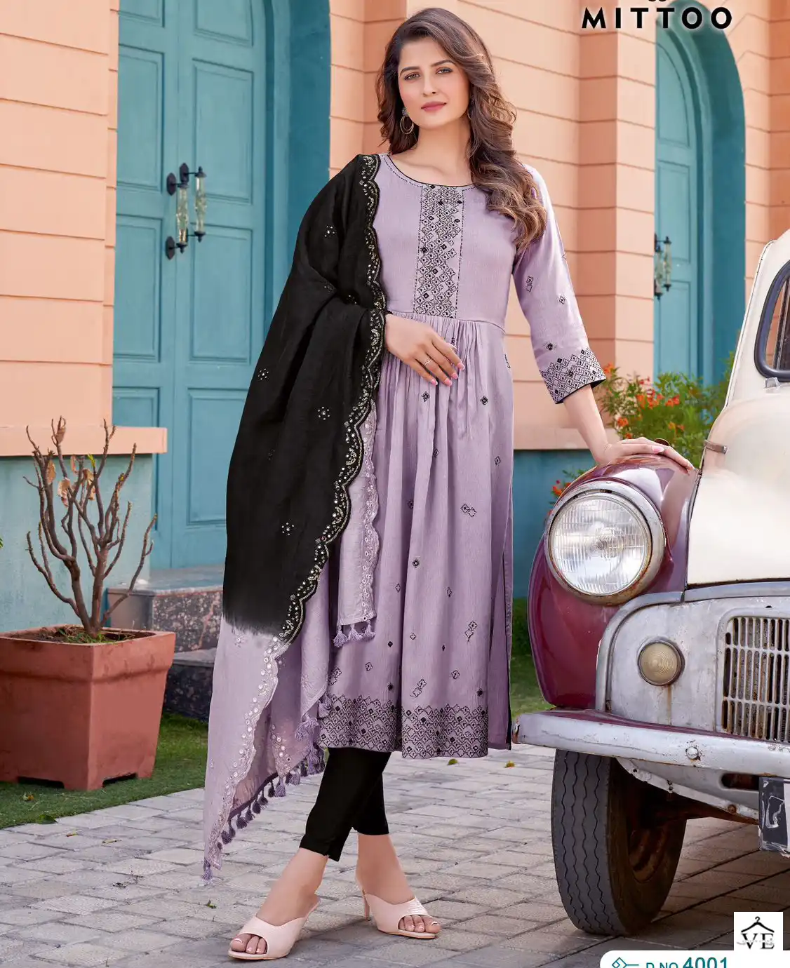 Mittoo Antra Rayon Wrinkle Wholesale Readymade Salwar Suit Catalog — Wholesale Salwar Suits, Mittoo wholesale from Surat — view 1