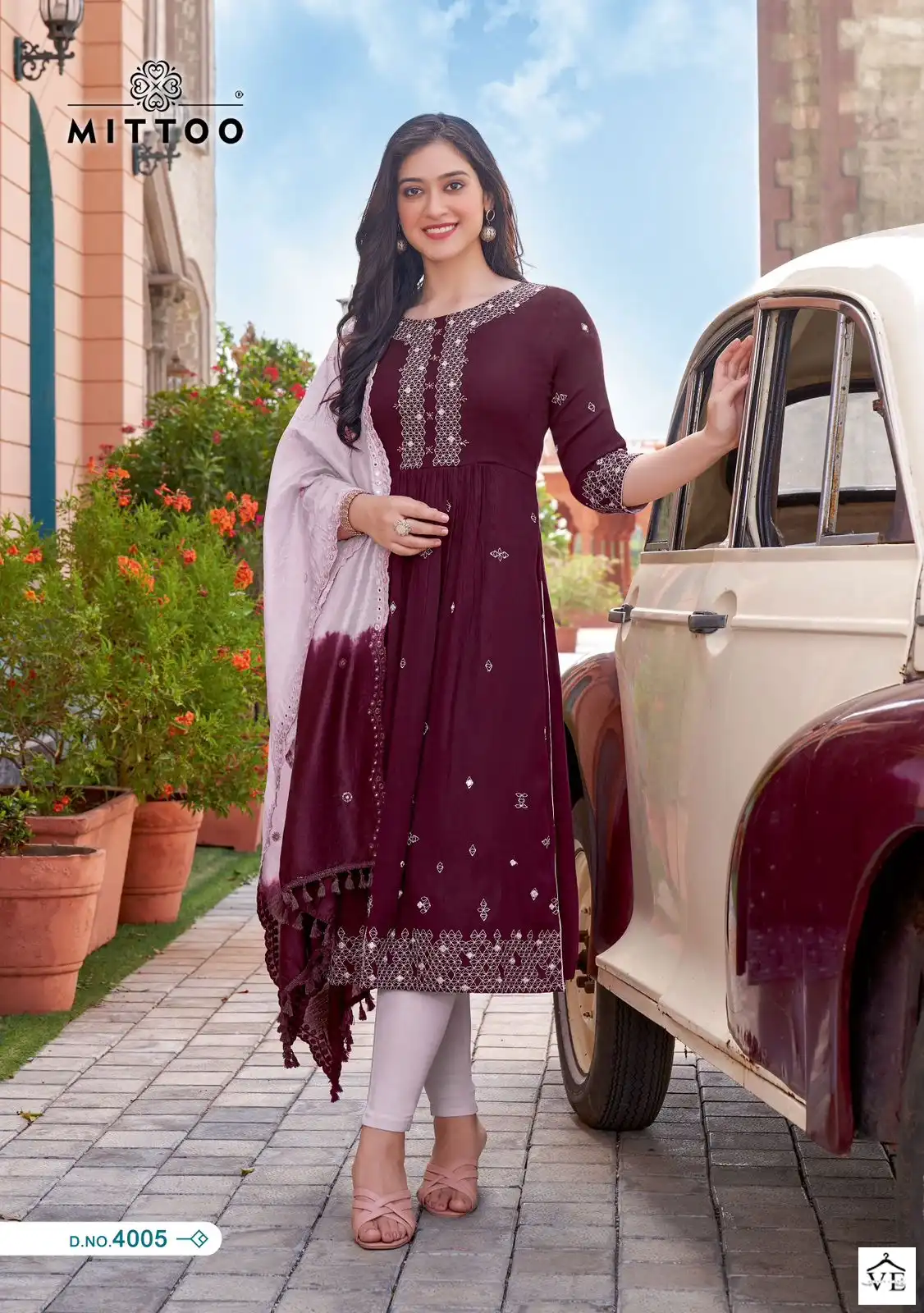 Mittoo Antra Rayon Wrinkle Wholesale Readymade Salwar Suit Catalog — Wholesale Salwar Suits, Mittoo wholesale from Surat - Gallery Image 3