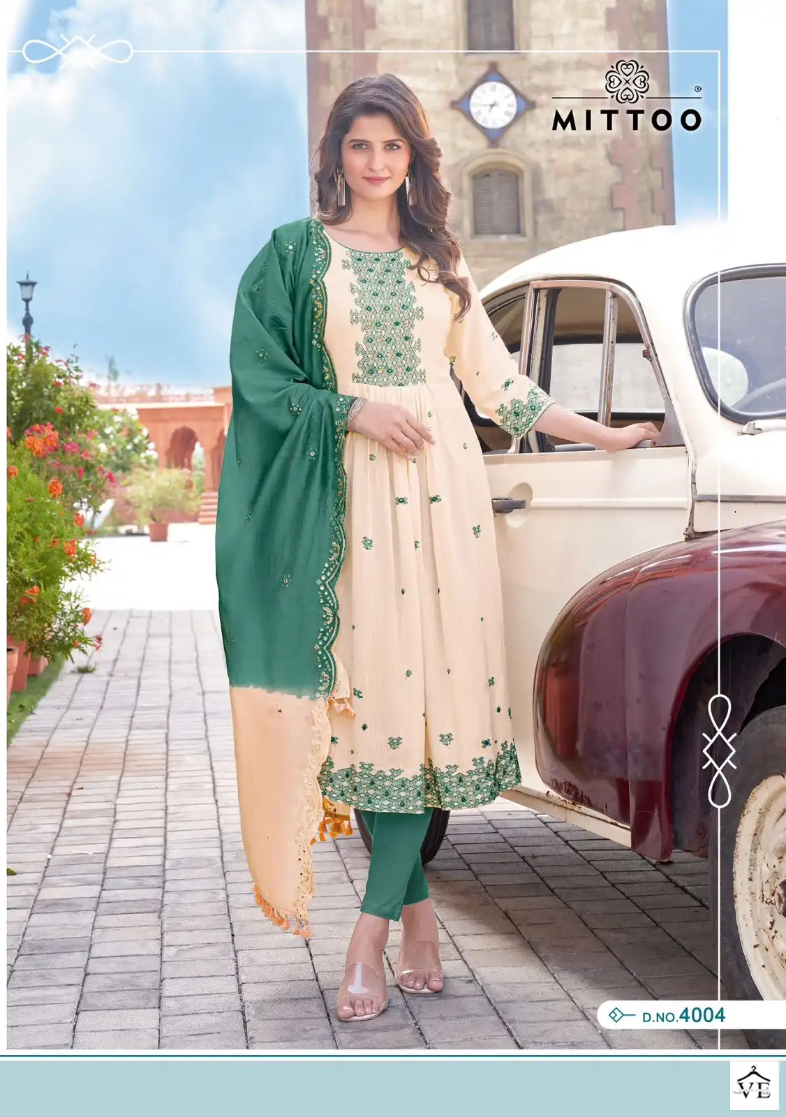 Mittoo Antra Rayon Wrinkle Wholesale Readymade Salwar Suit Catalog — Wholesale Salwar Suits, Mittoo wholesale from Surat - Gallery Image 4