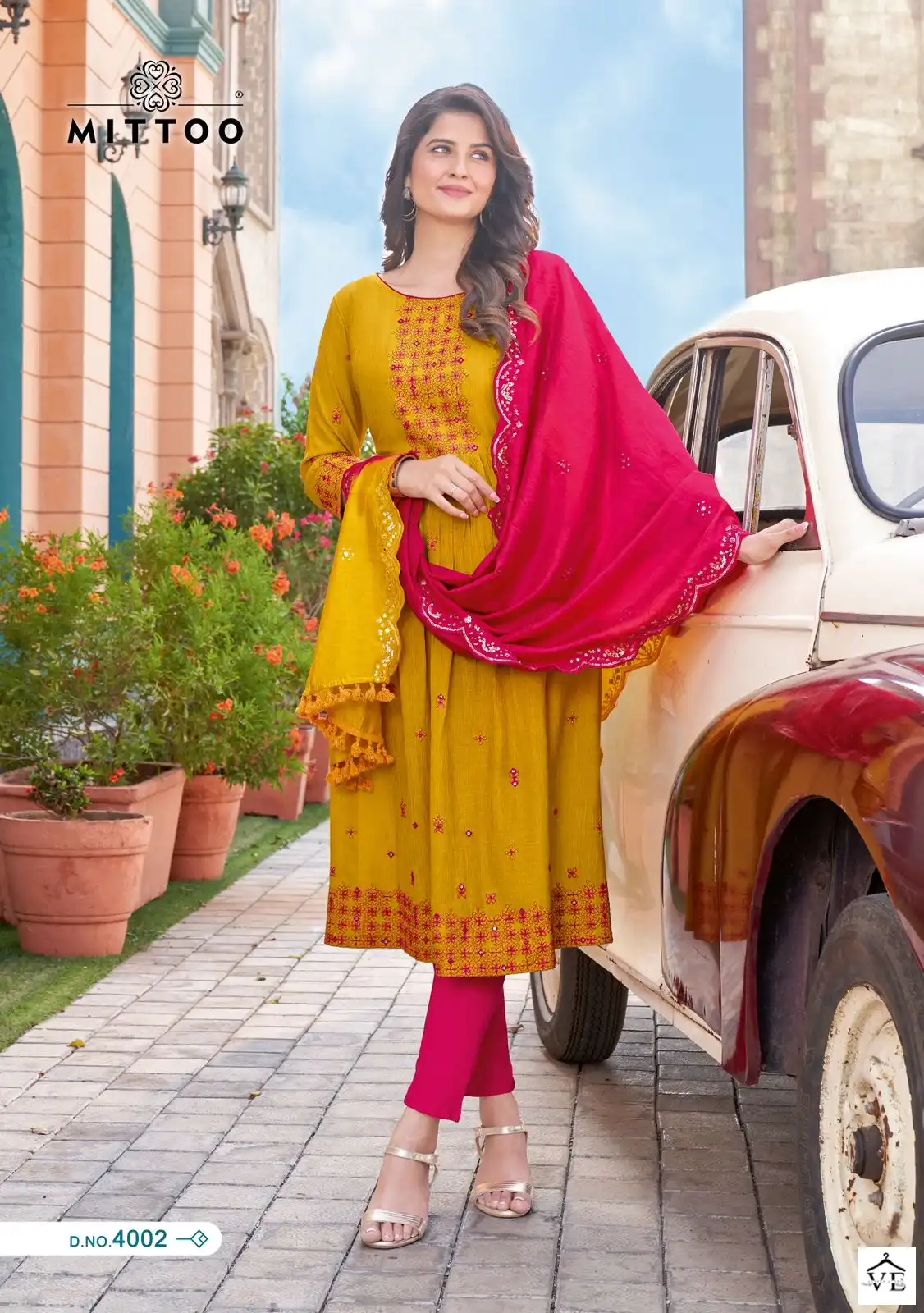 Mittoo Antra Rayon Wrinkle Wholesale Readymade Salwar Suit Catalog — Wholesale Salwar Suits, Mittoo wholesale from Surat - Gallery Image 6