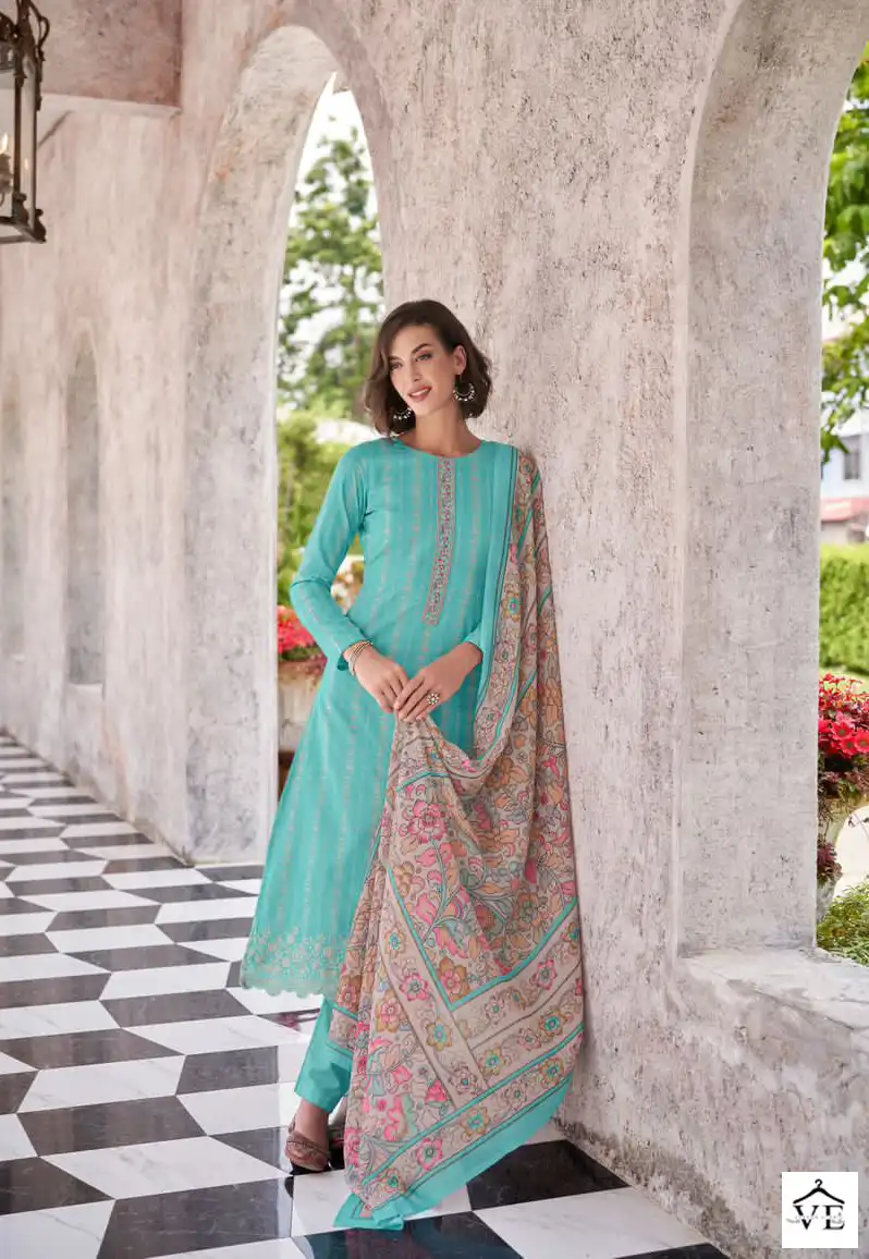 Mumtaz Arts Anushree Lawn Camric Cotton Wholesale Salwar Suit Catalog — Wholesale Salwar Suits, MPA wholesale from Surat - Gallery Image 7
