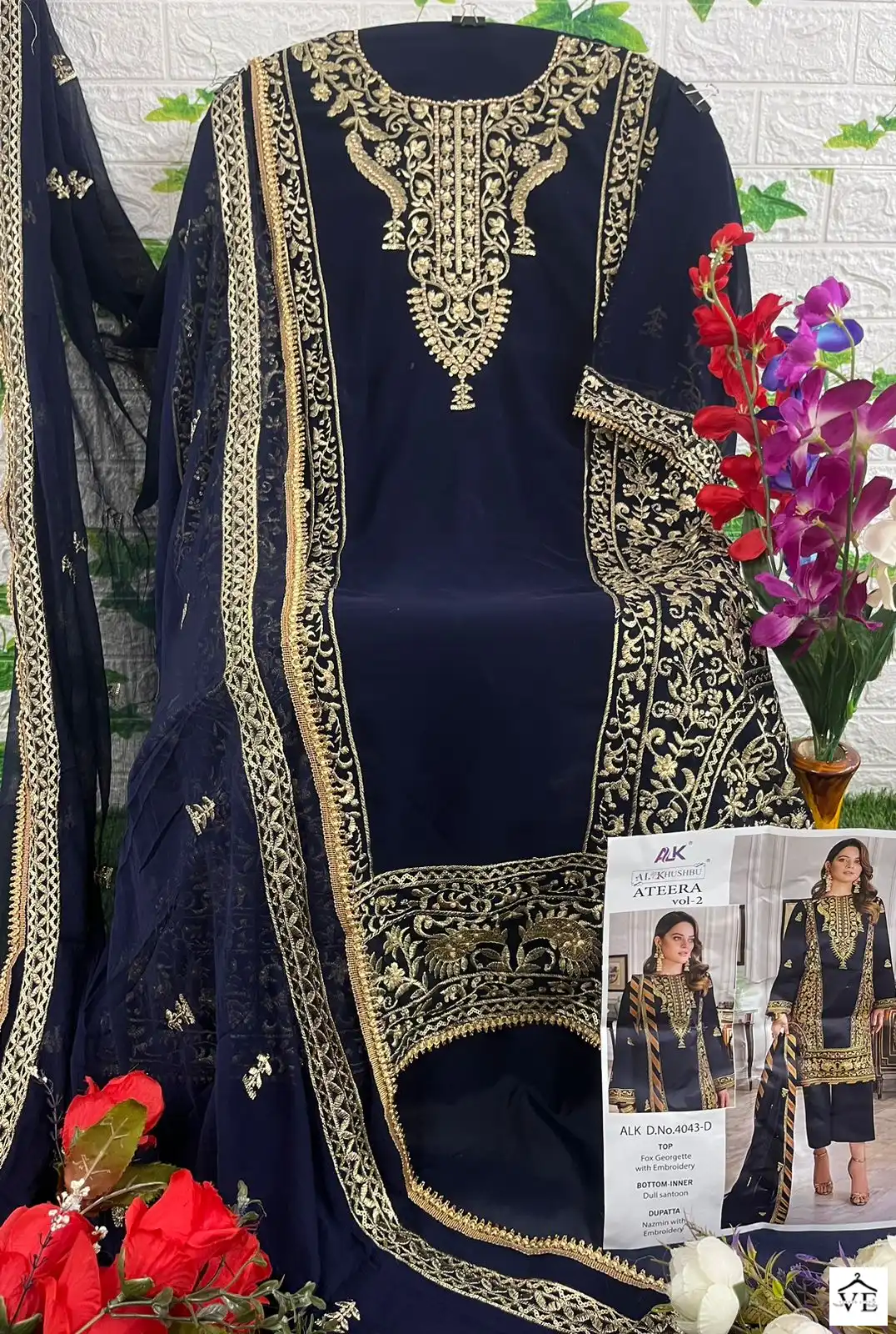 Al_Khushbu Ateera Vol 2 Georgette Wholesale Pakistani Salwar Suit Catalog — Wholesale Salwar Suits, MPA wholesale from Surat - Gallery Image 11