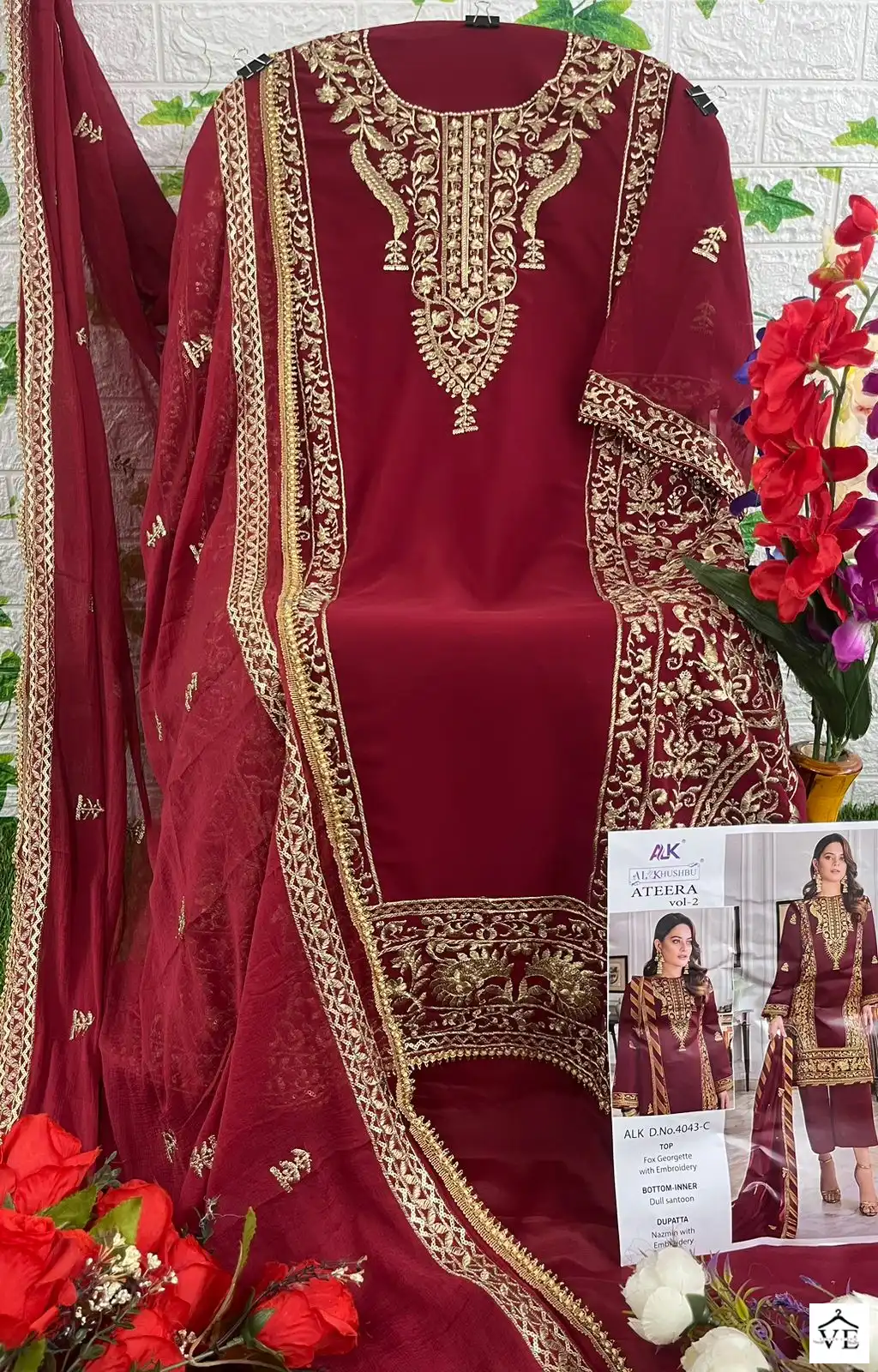 Al_Khushbu Ateera Vol 2 Georgette Wholesale Pakistani Salwar Suit Catalog — Wholesale Salwar Suits, MPA wholesale from Surat — view 13