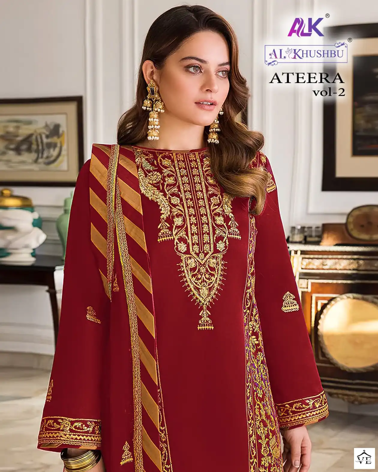 Al_Khushbu Ateera Vol 2 Georgette Wholesale Pakistani Salwar Suit Catalog — Wholesale Salwar Suits, MPA wholesale from Surat — view 1