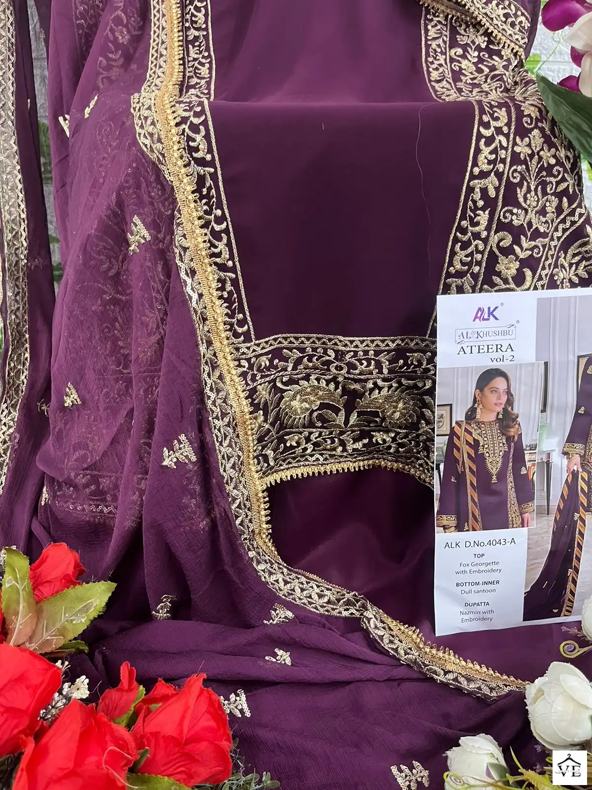 Al_Khushbu Ateera Vol 2 Georgette Wholesale Pakistani Salwar Suit Catalog — Wholesale Salwar Suits, MPA wholesale from Surat - Gallery Image 7