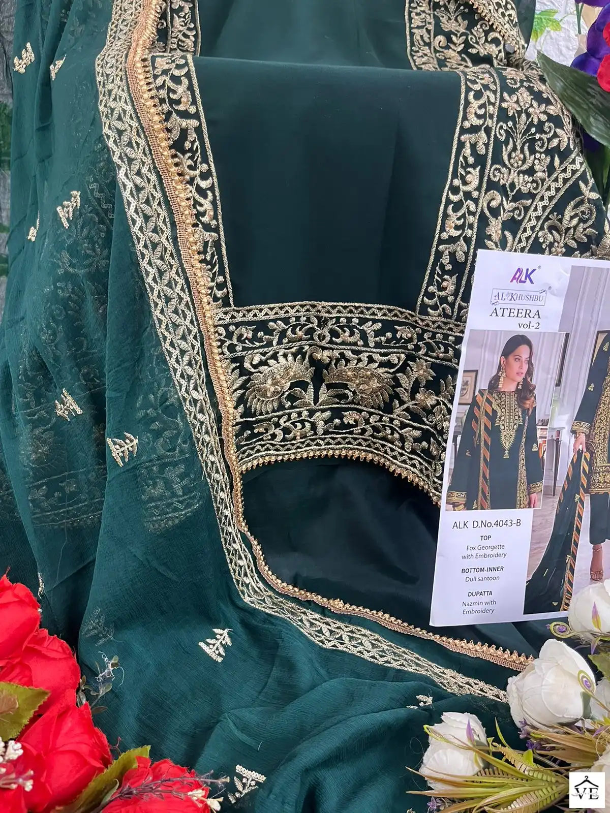 Al_Khushbu Ateera Vol 2 Georgette Wholesale Pakistani Salwar Suit Catalog — Wholesale Salwar Suits, MPA wholesale from Surat - Gallery Image 8