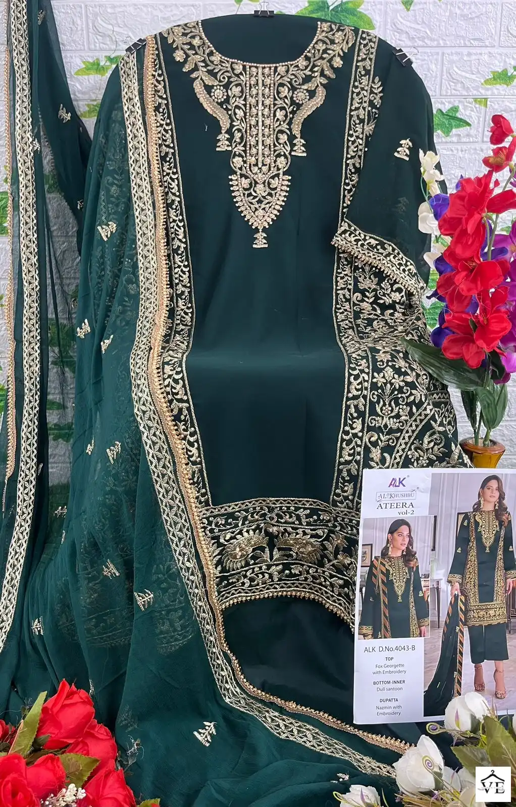 Al_Khushbu Ateera Vol 2 Georgette Wholesale Pakistani Salwar Suit Catalog — Wholesale Salwar Suits, MPA wholesale from Surat - Gallery Image 9