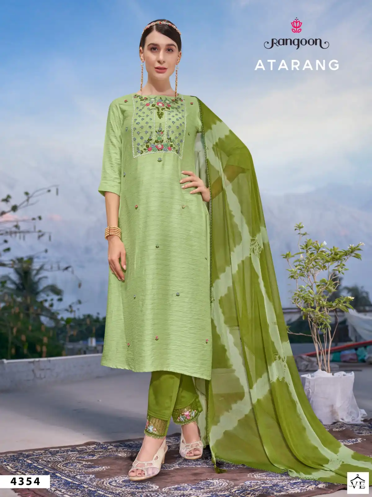 Rangoon Atrang Viscose Wholesale Readymade Salwar Suit Catalog — Wholesale Salwar Suits, MPA wholesale from Surat - Gallery Image 2
