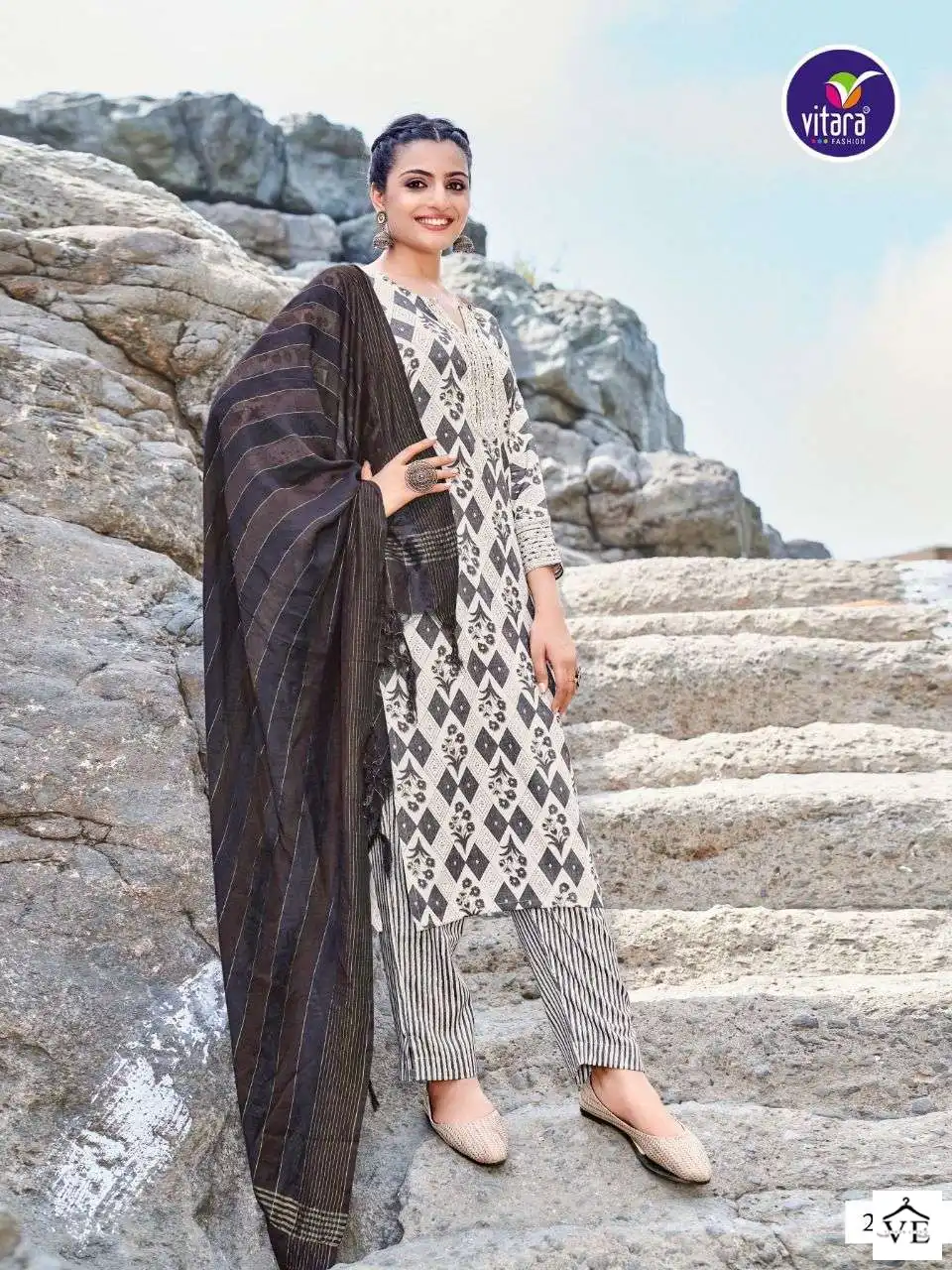 Vitara Aurelius Capsul Foil Print Wholesale Readymade Salwar Suit Catalog — Wholesale Salwar Suits, MPA wholesale from Surat - Gallery Image 4