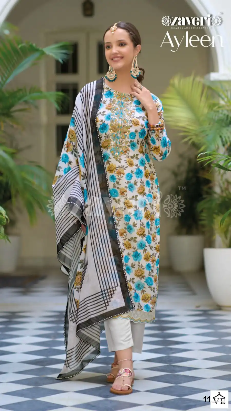 Zaveri Ayleen Linen Wholesale Readymade Salwar Suit Catalog - Image 4