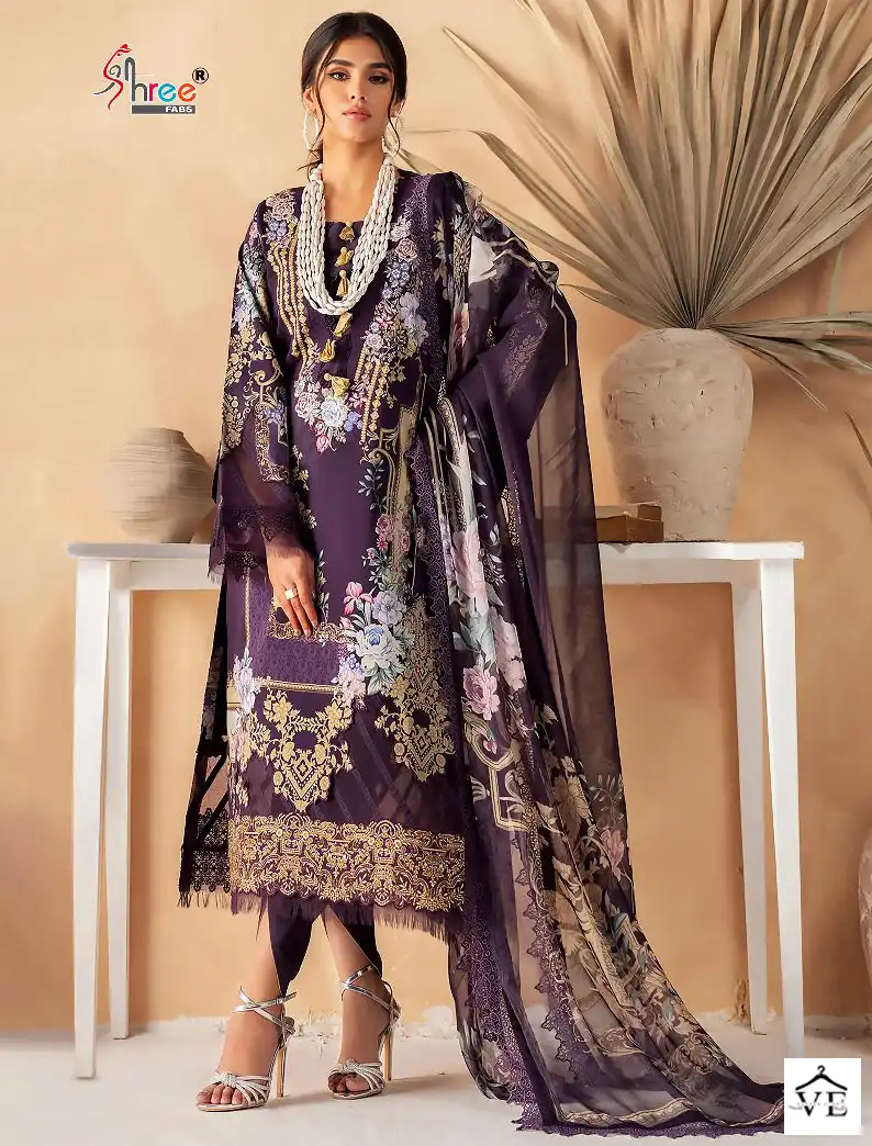Shree Fabs Ayzal Summer Collection Cotton Wholesale Pakistani Salwar Suit Catalog — Wholesale Salwar Suits, MPA wholesale from Surat — view 1