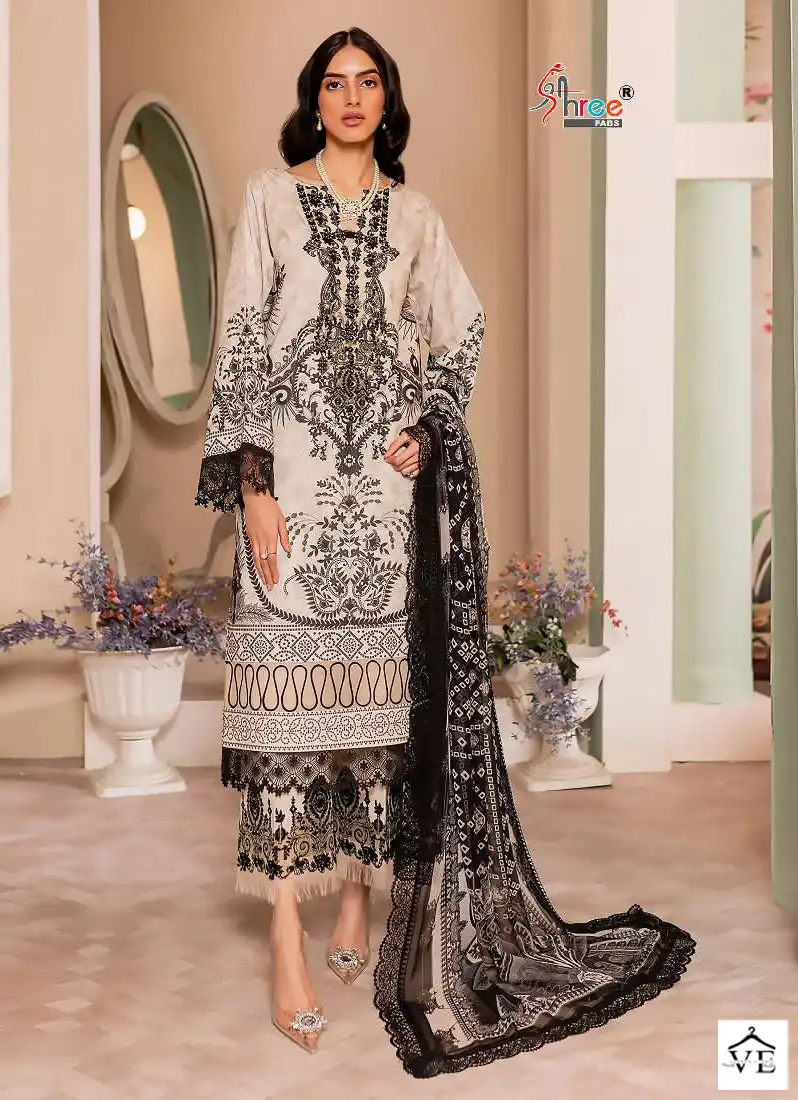 Shree Fabs Ayzal Summer Collection Cotton Wholesale Pakistani Salwar Suit Catalog — Wholesale Salwar Suits, MPA wholesale from Surat - Gallery Image 4