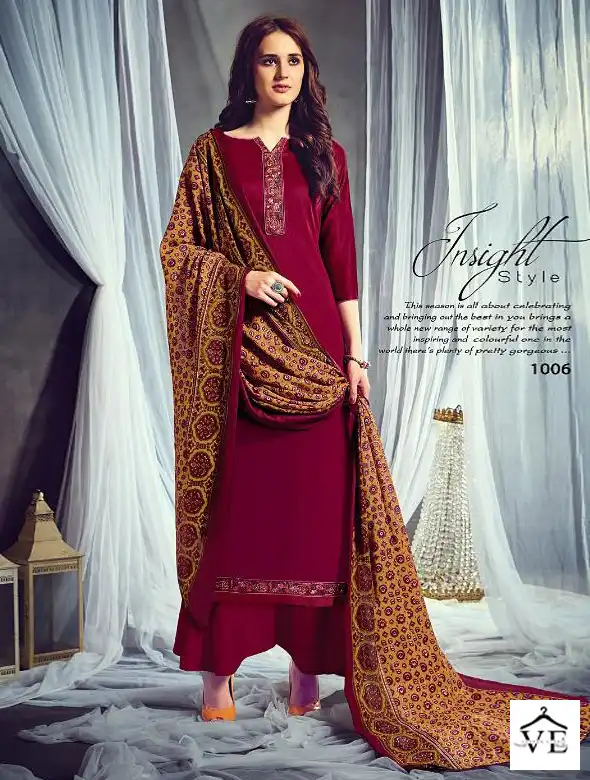 Vardan Ethnic Azayra Jam Satin Wholesale Salwar Suit Catalog — Wholesale Salwar Suits, MPA wholesale from Surat — view 1
