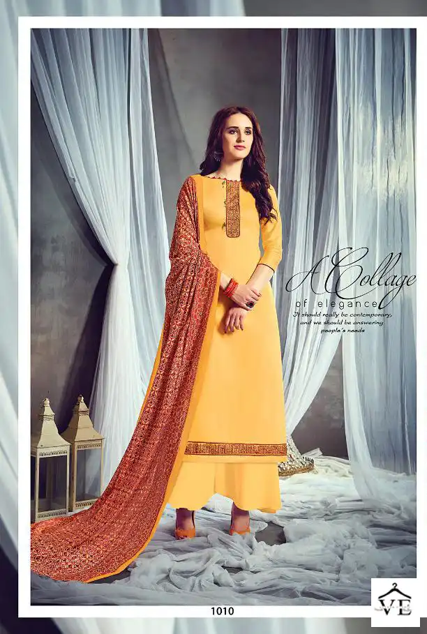 Vardan Ethnic Azayra Jam Satin Wholesale Salwar Suit Catalog — Wholesale Salwar Suits, MPA wholesale from Surat - Gallery Image 4