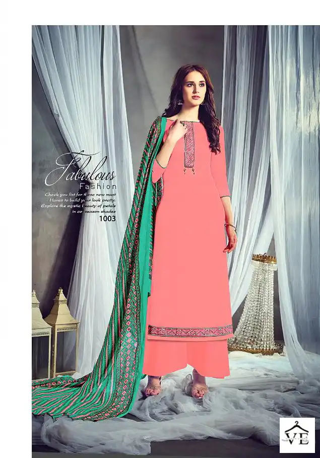 Vardan Ethnic Azayra Jam Satin Wholesale Salwar Suit Catalog — Wholesale Salwar Suits, MPA wholesale from Surat - Gallery Image 7