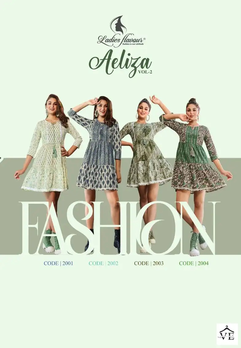 Ladies Flavour Aeliza Vol 2 Pure Cotton Wholesale Kurtis Catalog — Wholesale Kurtis, MPA wholesale from Surat — view 5