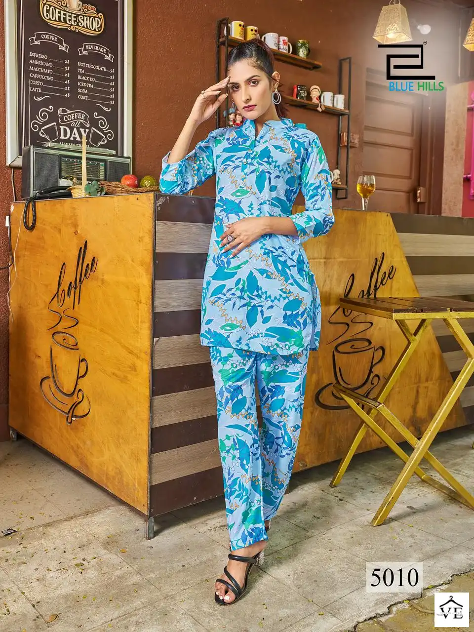 Blue Hills Airport Look Vol 5 Linen Digital Print Wholesale Kurti With Pant Catalog — Wholesale Kurtis, MPA wholesale from Surat - Gallery Image 2