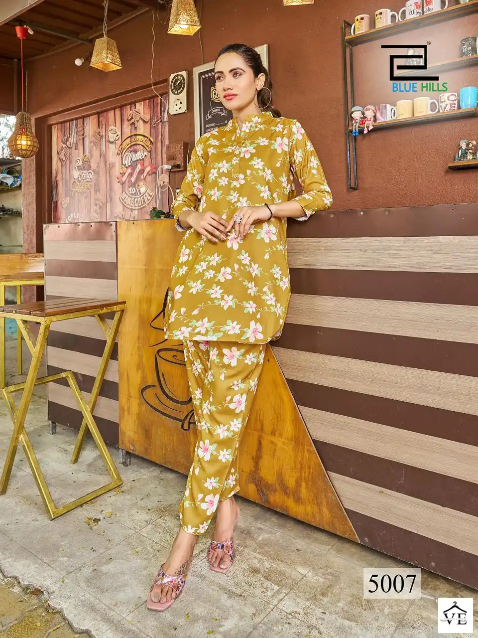 Blue Hills Airport Look Vol 5 Linen Digital Print Wholesale Kurti With Pant Catalog — Wholesale Kurtis, MPA wholesale from Surat - Gallery Image 3