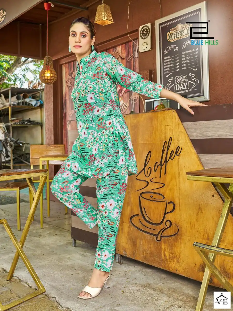 Blue Hills Airport Look Vol 5 Linen Digital Print Wholesale Kurti With Pant Catalog — Wholesale Kurtis, MPA wholesale from Surat - Gallery Image 7