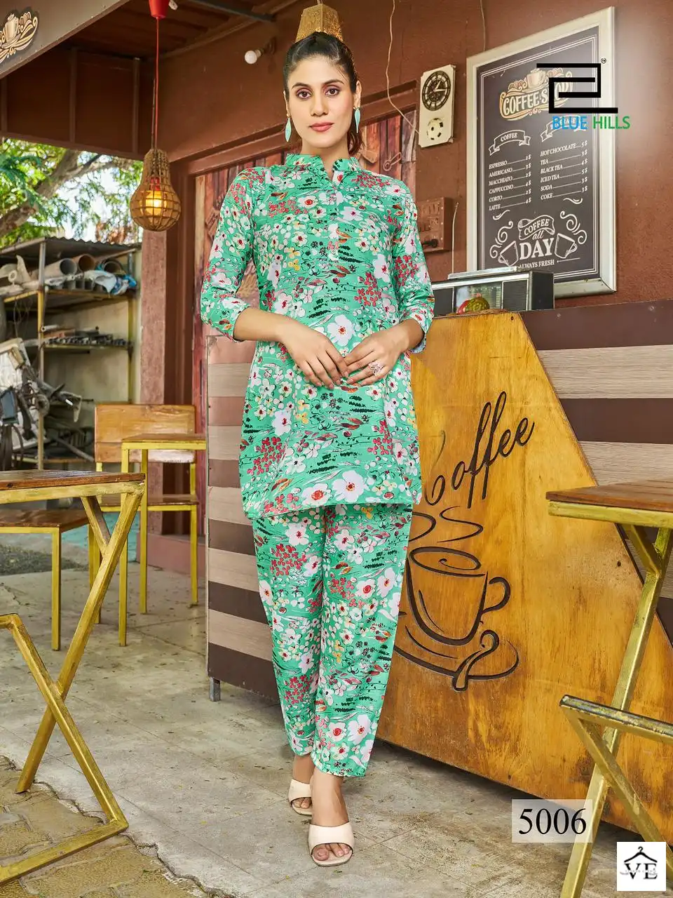 Blue Hills Airport Look Vol 5 Linen Digital Print Wholesale Kurti With Pant Catalog — Wholesale Kurtis, MPA wholesale from Surat - Gallery Image 9
