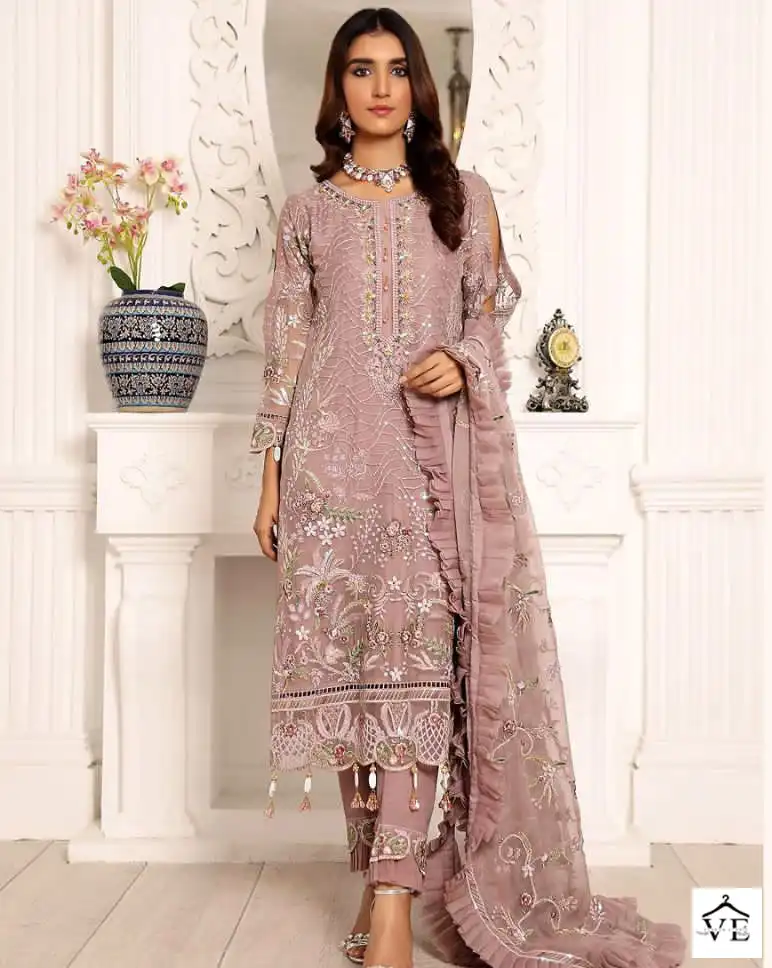 Al Amra Anaya ZF 102 Georgette Wholesale Pakistani Salwar Suit Catalog — Wholesale Salwar Suits, MPA wholesale from Surat — view 1