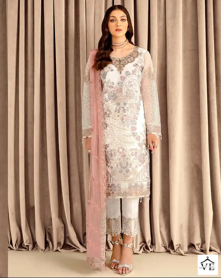 Al Amra Anaya Zf 89 Georgette Wholesale Pakistani Salwar Suit Catalog — Wholesale Salwar Suits, MPA wholesale from Surat — view 1