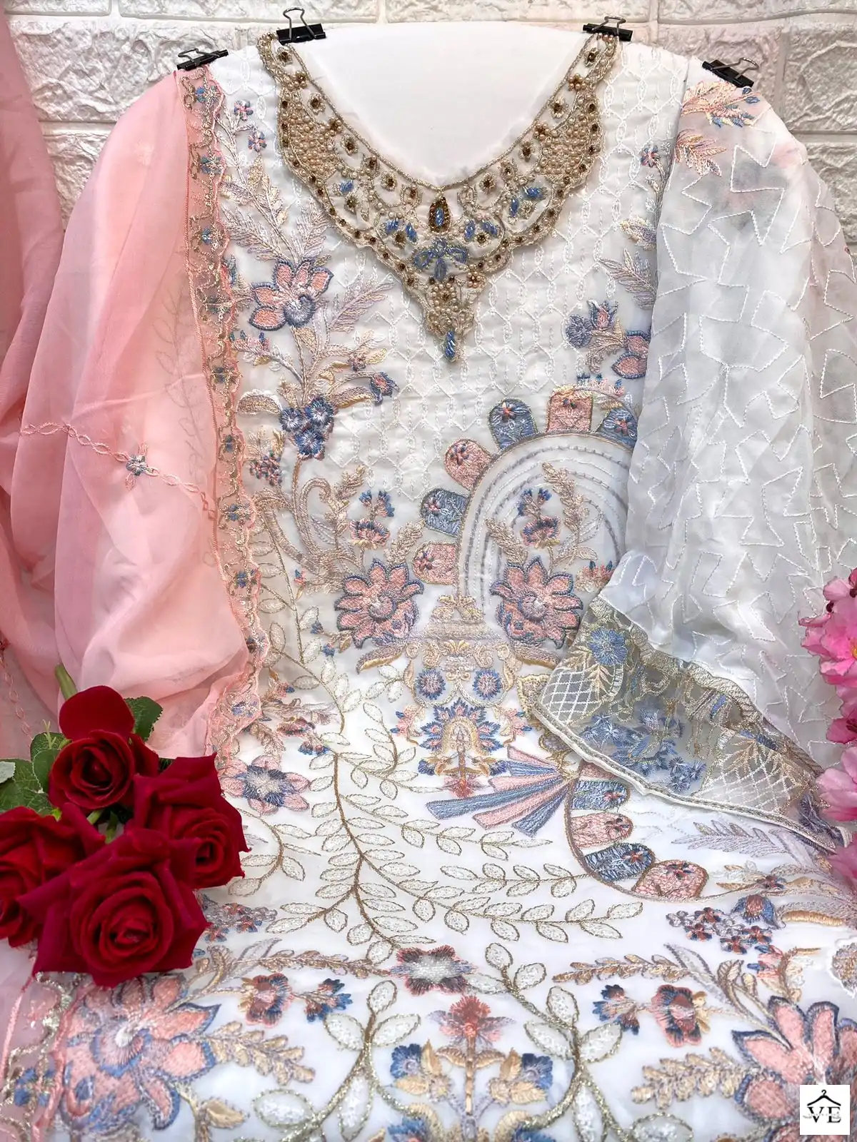 Al Amra Anaya Zf 89 Georgette Wholesale Pakistani Salwar Suit Catalog — Wholesale Salwar Suits, MPA wholesale from Surat - Gallery Image 3