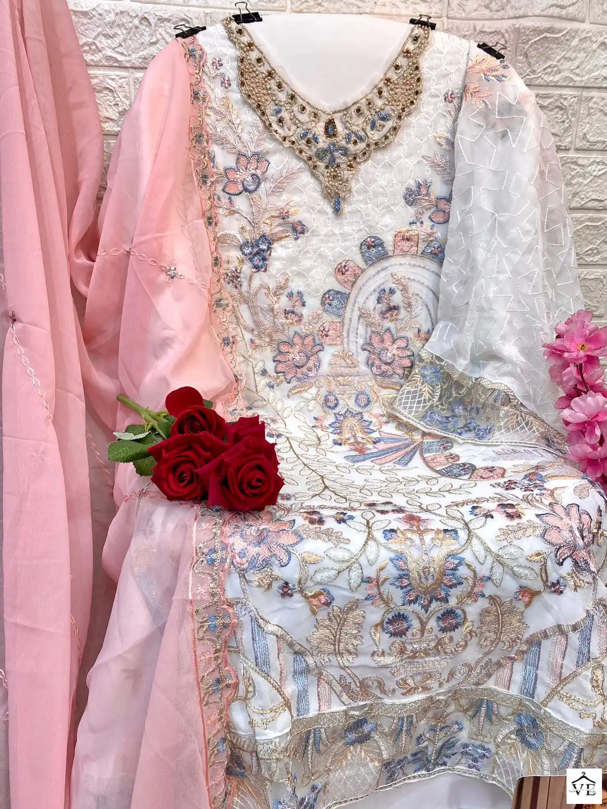 Al Amra Anaya Zf 89 Georgette Wholesale Pakistani Salwar Suit Catalog — Wholesale Salwar Suits, MPA wholesale from Surat - Gallery Image 4
