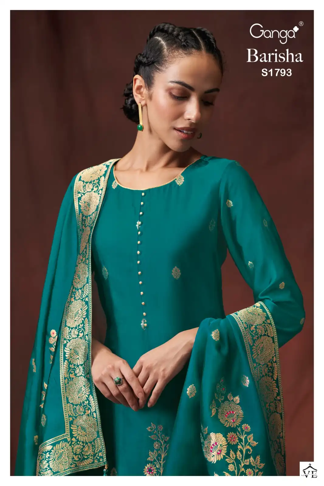 Ganga Barisha 1793 Premium Viscose Wholesale Designer Salwar Suit Catalog — Wholesale Salwar Suits, Ganga wholesale from Surat — view 2