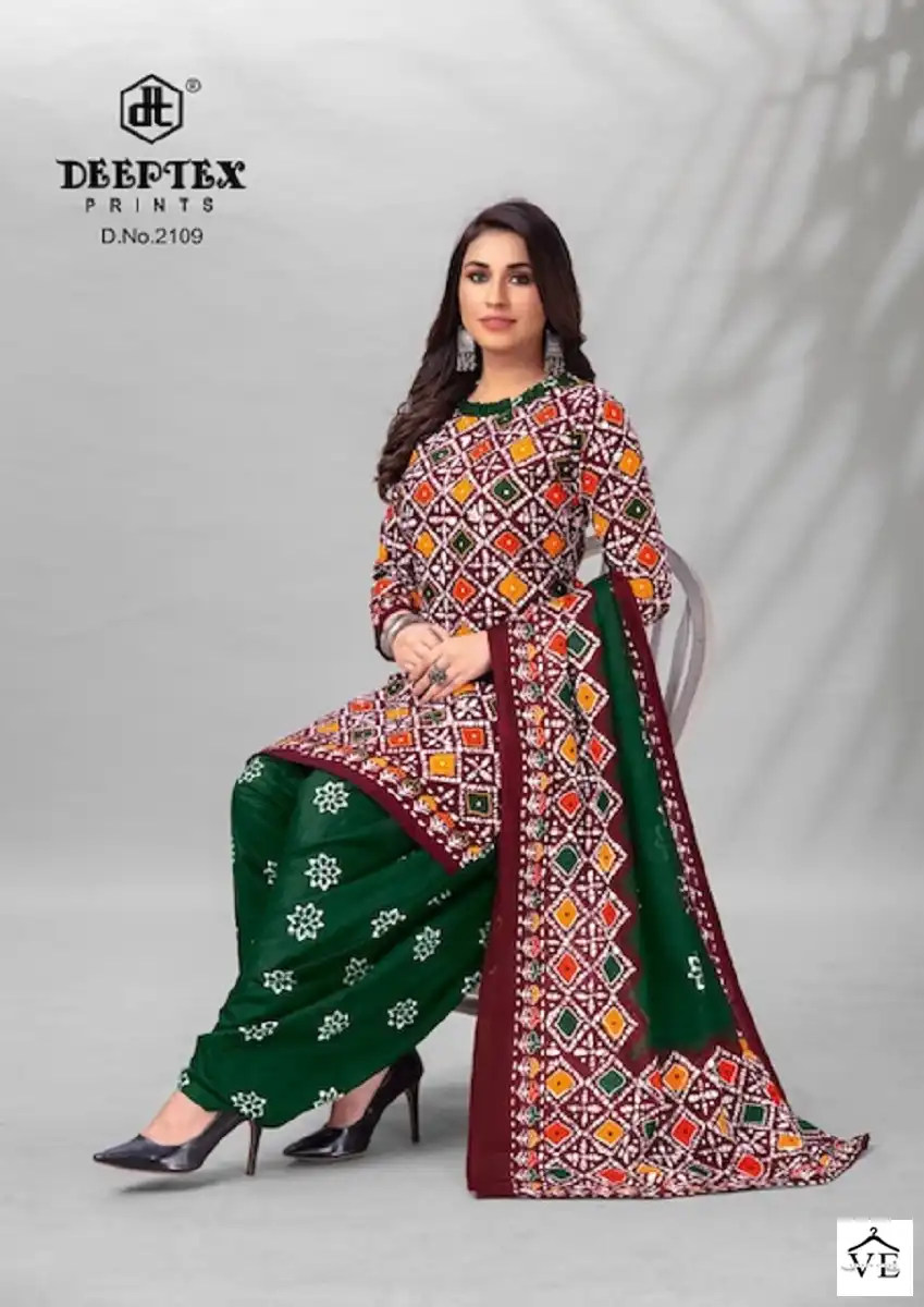 Deeptex Batik Plus Vol 21 Cotton Wholesale Salwar Suit Catalog — Wholesale Salwar Suits, Deeptex wholesale from Surat — view 2