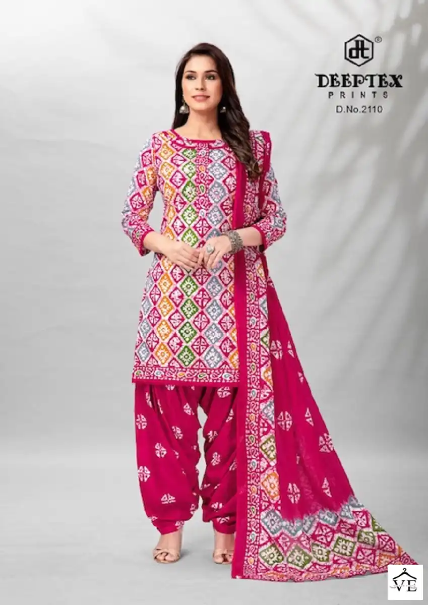 Deeptex Batik Plus Vol 21 Cotton Wholesale Salwar Suit Catalog — Wholesale Salwar Suits, Deeptex wholesale from Surat — view 3
