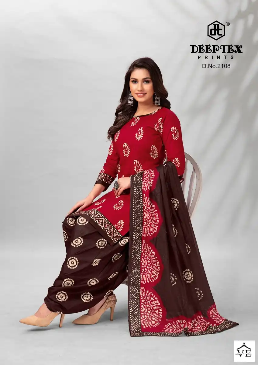 Deeptex Batik Plus Vol 21 Cotton Wholesale Salwar Suit Catalog — Wholesale Salwar Suits, Deeptex wholesale from Surat — view 5
