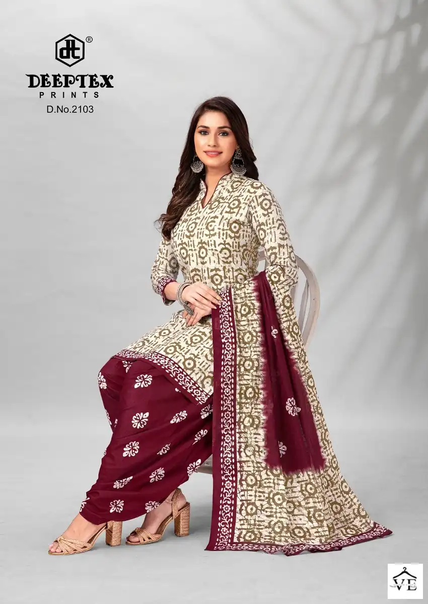 Deeptex Batik Plus Vol 21 Cotton Wholesale Salwar Suit Catalog — Wholesale Salwar Suits, Deeptex wholesale from Surat — view 9