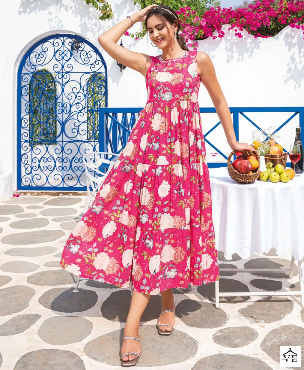 Vardan Ethnic Be Rich Vol 3 Summer Coolers Wholesale Long Kurtis Catalog — Wholesale Kurtis, MPA wholesale from Surat — view 1