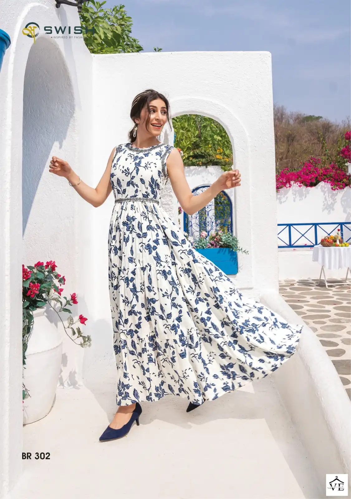 Vardan Ethnic Be Rich Vol 3 Summer Coolers Wholesale Long Kurtis Catalog — Wholesale Kurtis, MPA wholesale from Surat - Gallery Image 3