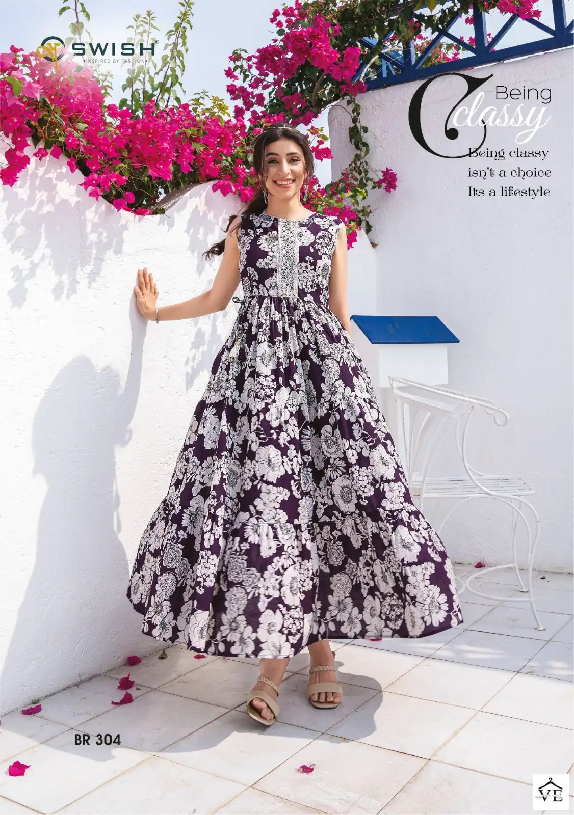 Vardan Ethnic Be Rich Vol 3 Summer Coolers Wholesale Long Kurtis Catalog — Wholesale Kurtis, MPA wholesale from Surat - Gallery Image 4