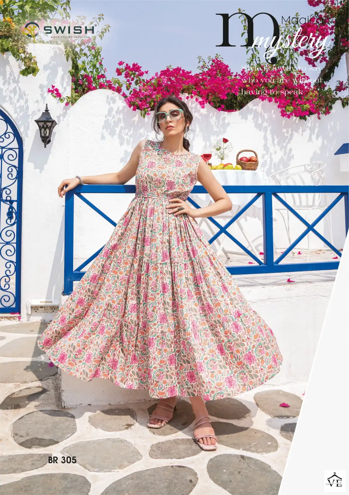 Vardan Ethnic Be Rich Vol 3 Summer Coolers Wholesale Long Kurtis Catalog — Wholesale Kurtis, MPA wholesale from Surat - Gallery Image 5