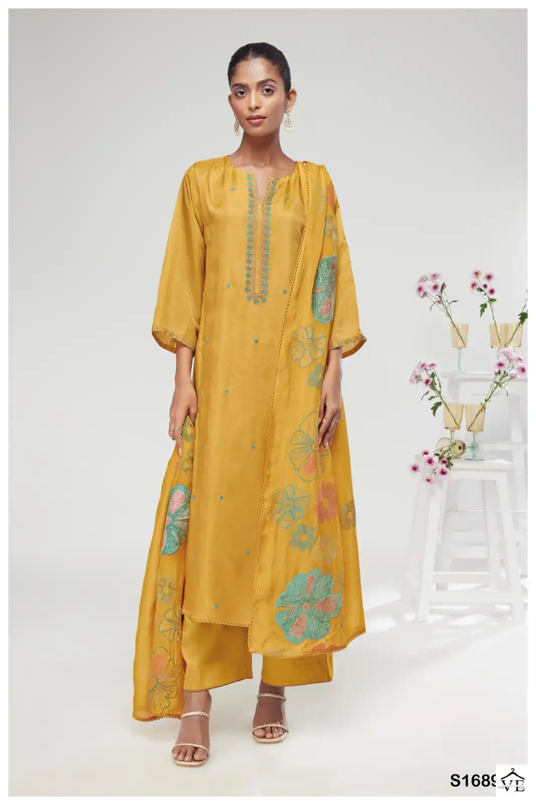 Ganga Bhavini 1689 Premium Bemberg Habutai Silk Wholesale Designer Salwar Suit Catalog — Wholesale Salwar Suits, Ganga wholesale from Surat - Gallery Image 2