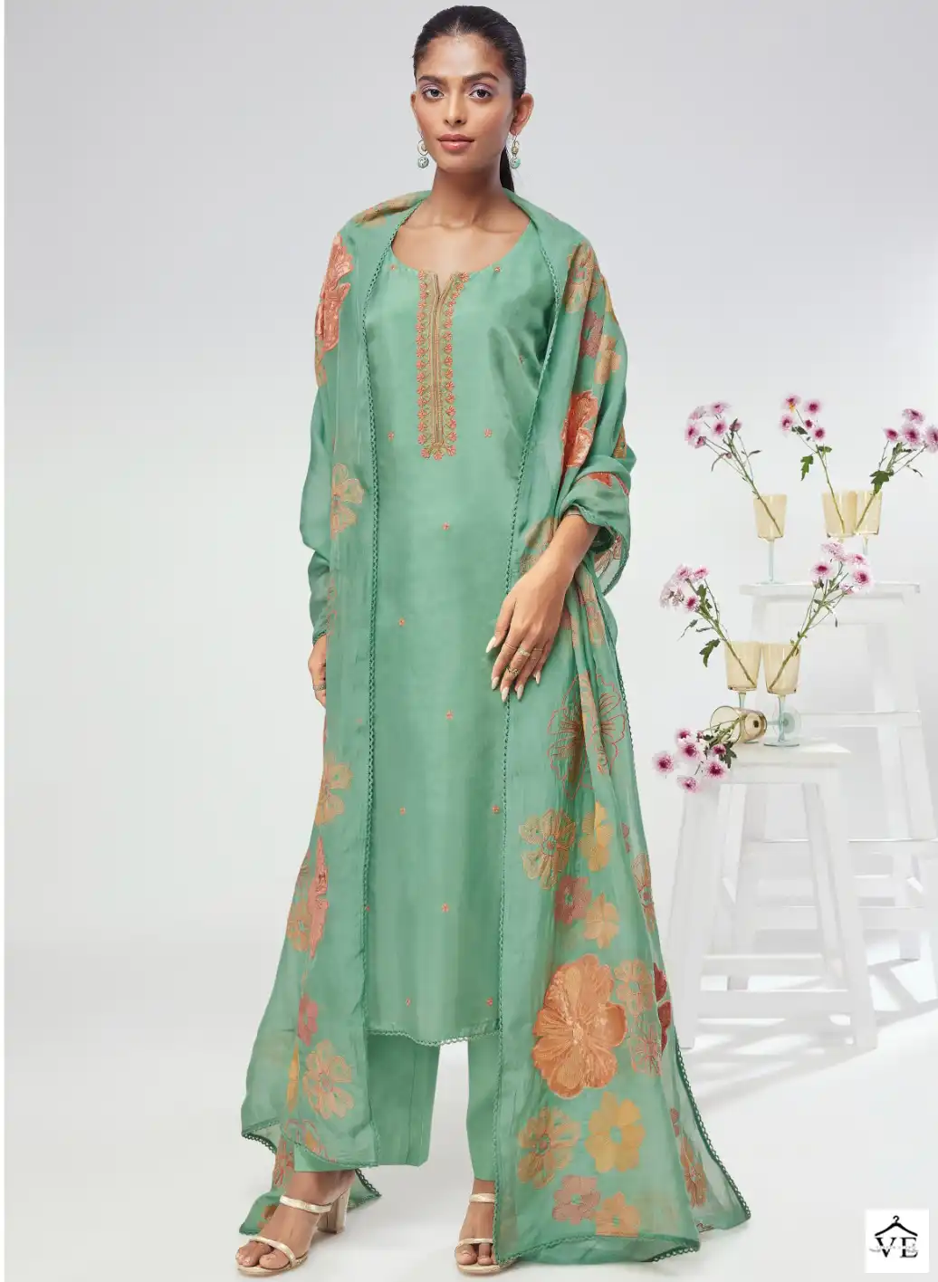 Ganga Bhavini 1689 Premium Bemberg Habutai Silk Wholesale Designer Salwar Suit Catalog — Wholesale Salwar Suits, Ganga wholesale from Surat — view 1